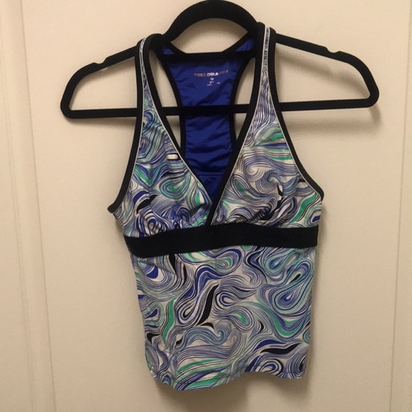 Free Country Tankini swim top Size M - Picture 2 of 6